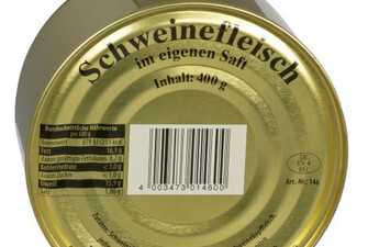 Eifeler Schweinefleisch im Eigenen Saft (400g) Eifeler Schweinefleisch im Eigenen Saft (400g)