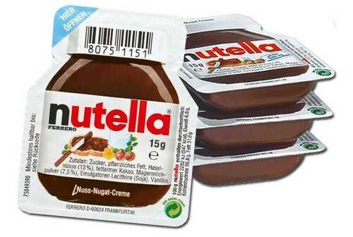 4x kleine Nutella 4x 15g 4x kleine Nutella 4x 15g