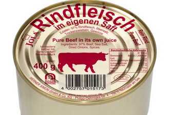 Jola Rindfleisch Ohne Schwarte Im Eigenen Saft (400g) Jola Rindfleisch Ohne Schwarte Im Eigenen Saft (400g)